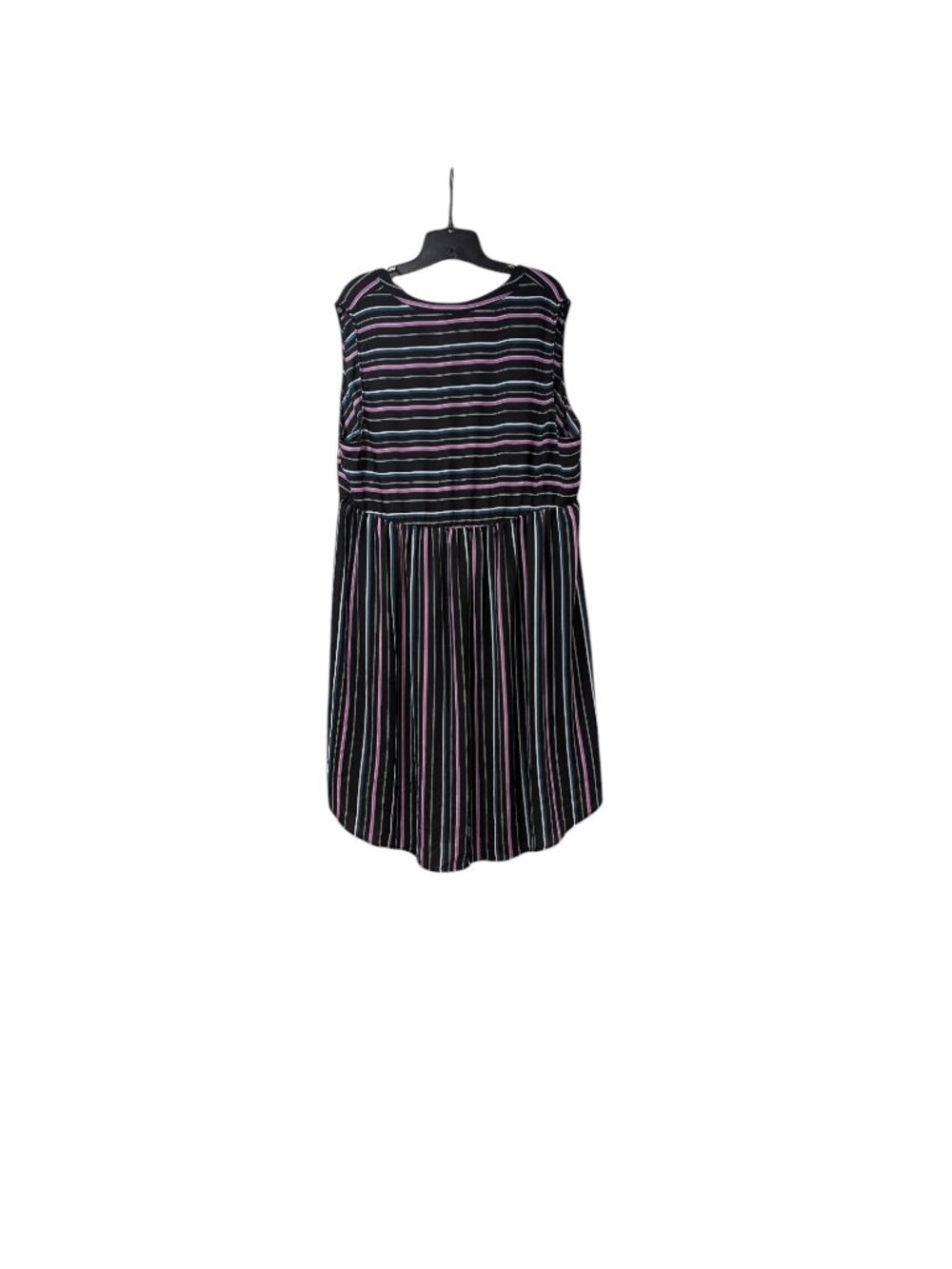Torrid Lexie Striped Georgette Sleeveless Babydoll Hi-Lo Tunic Blouse Sz 3